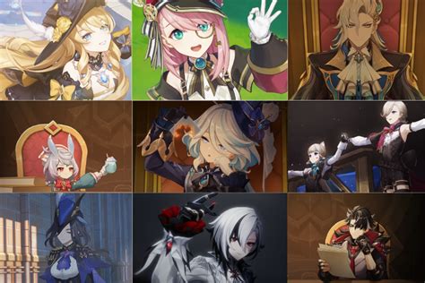 All 21 upcoming Fontaine characters in Genshin。